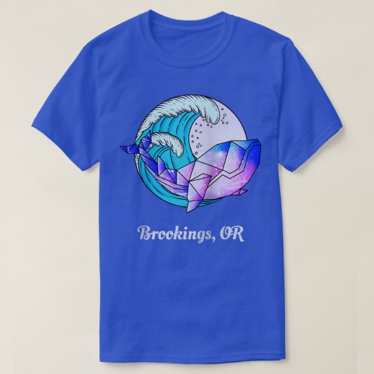 ブルッキン日本のグ絵を描または幾何学的Orcaキラー Tシャツ (デザイン正面)