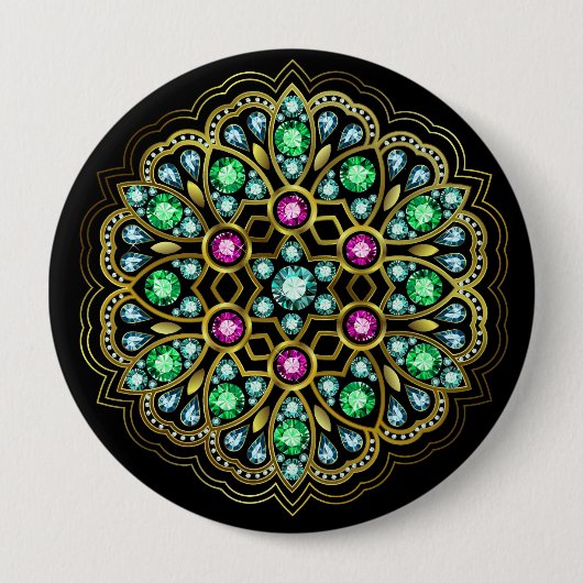 ブルックきらきら光る/レディースのピン.... : ) 缶バッジ (正面)