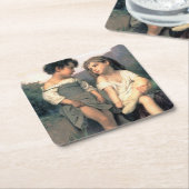 ブルックの端で,ブーゲロー スクエアペーパーコースター (アングル)