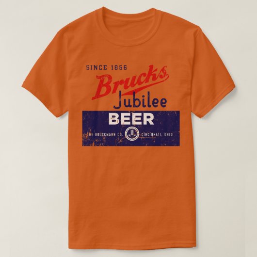 ブルックスジュビリービール Tシャツ (デザイン正面)