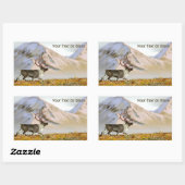 ブルックスレンジカリブー 長方形シール (シート)