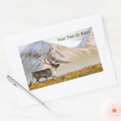 ブルックスレンジカリブー 長方形シール (封筒)