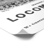 ブルックス蒸気機関車Works 1890 Poster-2 ポスター (角)