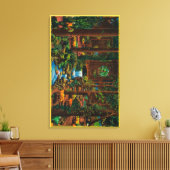 ブルックデールロッジダイニングルームブルックデール キャンバスプリント (インサイチュ (リビング))