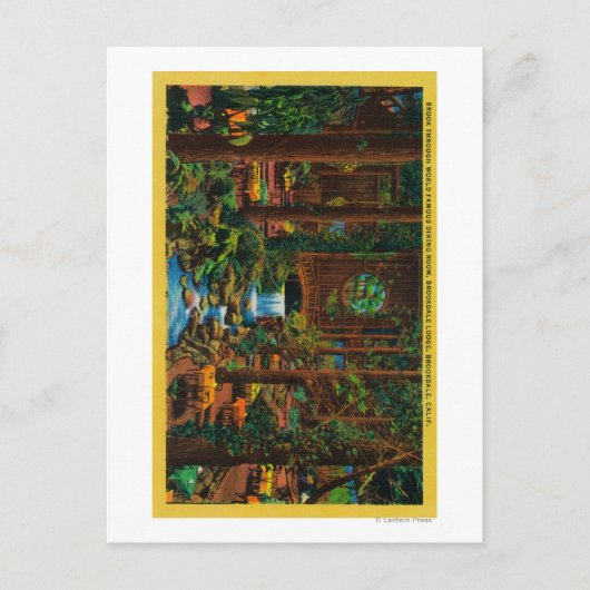 ブルックデールロッジダイニングルームブルックデール ポストカード (正面)