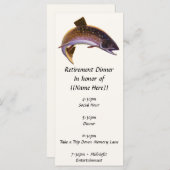 ブルックトラウトの魚、ヴィンテージ スポーツ フィッシング 漁師 (正面/裏面)