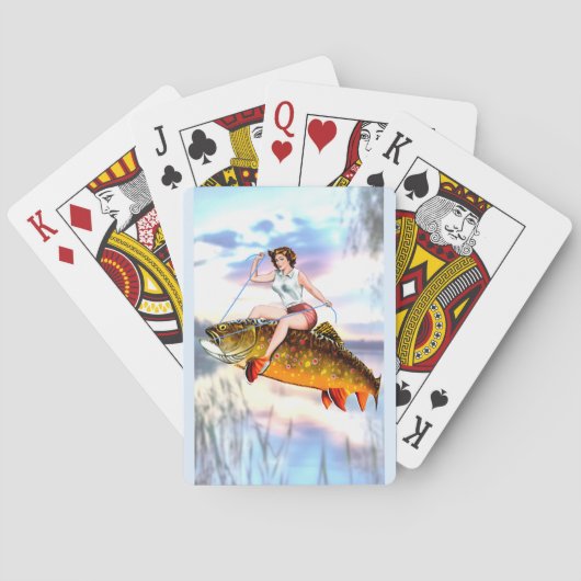 ブルックトラウトピンナップガール トランプ (裏面)