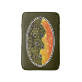 ブルックトラウト魚釣り バスマット (正面縦)