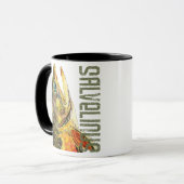 ブルックトラウト魚釣り マグカップ (正面左)