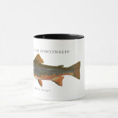 ブルックトラウト魚釣り マグカップ (中央)