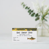 ブルックトラウト魚釣り 名刺 (スタンド正面)