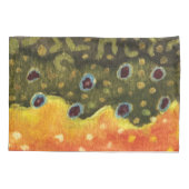 ブルックトラウト魚釣り 枕カバー (裏面-左)