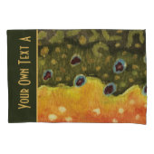 ブルックトラウト魚釣り 枕カバー (正面左)