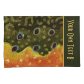 ブルックトラウト魚釣り 枕カバー (正面右)