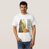 ブルックトラウト魚釣り Tシャツ (正面フル)