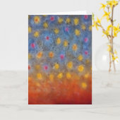 ブルックトラウト – カード (黄色い花)