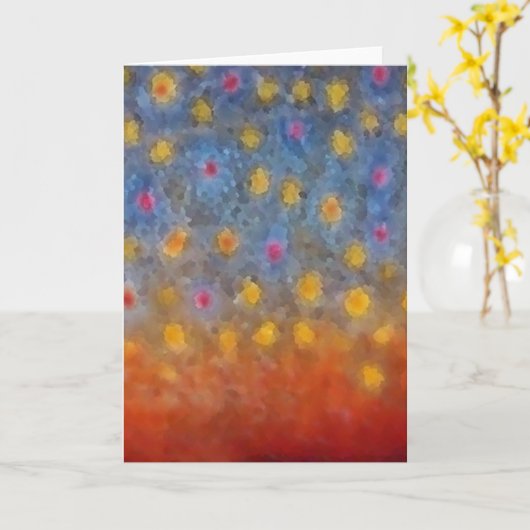 ブルックトラウト – カード (黄色い花)