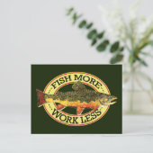 ブルックトラウト フライフィッシング ポストカード (スタンド正面)