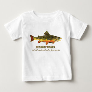 ブルックトラウト、ラテン語 ベビーTシャツ