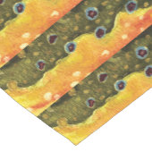 ブルックトラウフフライ釣り氷河学アングラー ショートテーブルランナー (コーナー)