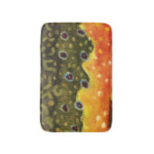 ブルックトラウフフライ釣り氷河学アングラー バスマット (正面縦)