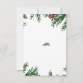 ブルックポケットクリスマスとサンキューカード サンキューカード (裏面)