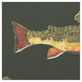 ブルックマスのフライ釣り魚釣り魚学者 ファブリック (クローズアップ)