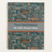 ブルックマス淡水魚ブルーオレンジグレー プランナー手帳 (正面)