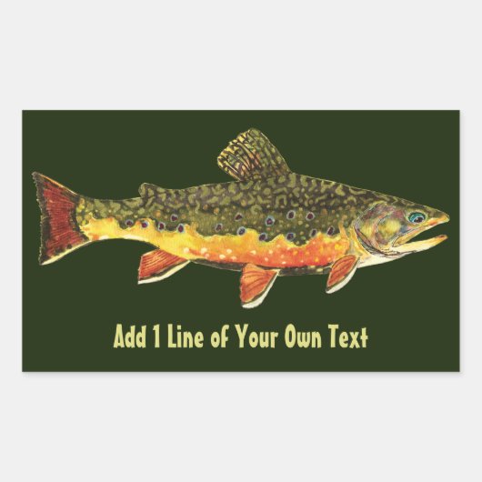 ブルックマス漁師 長方形シール (正面)