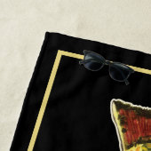 ブルックマス釣りフライクールグ夏 ビーチタオル (インサイチュ)