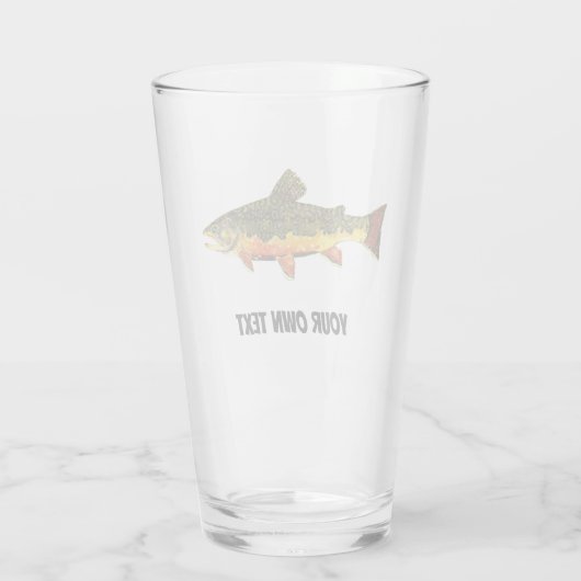 ブルックマス釣り魚類学者の釣り人 タンブラーグラス (裏面)