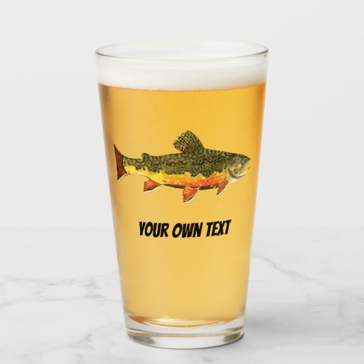 ブルックマス釣り魚類学者の釣り人 タンブラーグラス (ドリンク正面)