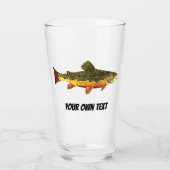 ブルックマス釣り魚類学者の釣り人 タンブラーグラス (正面)