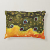 ブルックマス釣り魚類学者アングラー アクセントクッション (裏面)