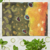 ブルックマス釣り魚類学者アングラー キッチンタオル (折り畳み)