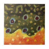 ブルックマス釣り魚類学者アングラー タイル (正面)