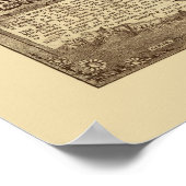 ブルックランドDCパノラママップ – 1895 ポスター (角)