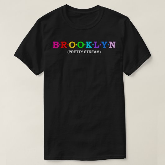 ブルックリンかわいらしストリーム Tシャツ (デザイン正面)