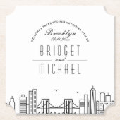 ブルックリンでの愛 |シティスカイラインへようこそ ペーパーコースター (正面)