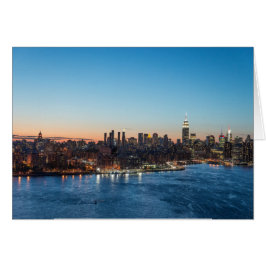 ブルックリンでマンハッタンのスカイラインを見て