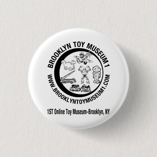 ブルックリンのおもちゃ博物館1 缶バッジ (正面)