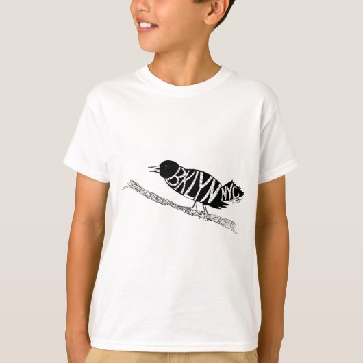 ブルックリンのカラス Tシャツ (正面)