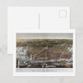 ブルックリンのキュリエとイヴプリント, 1886 ポストカード (正面/裏面)