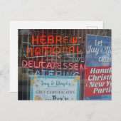 ブルックリンのユダヤ人ポストカード – コシェールデリ シーズンポストカード (正面/裏面)