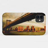 ブルックリンの側面(NYC)からのマンハッタン橋眺め Case-Mate iPhoneケース (裏面(横))