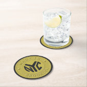 ブルックリンの地下鉄トークン ラウンドペーパーコースター (インサイチュ)