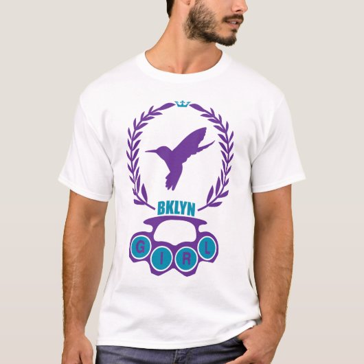 ブルックリンの女の子の指の関節の分隊 Tシャツ (正面)