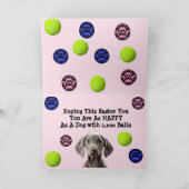 ブルックリンの復活祭 – ウィマラナー犬/子犬カード シーズンカード (内部)