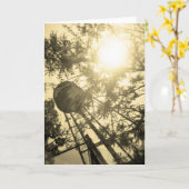 ブルックリンの給水塔3 カード (黄色い花)