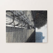 ブルックリンの遊歩道都市ベンチのパズル ジグソーパズル (横)